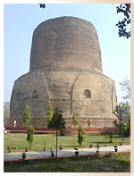 Stupa à Sarnath - Pèlerinage Bouddhisme Inde Népal Amitabha Terre Pure 